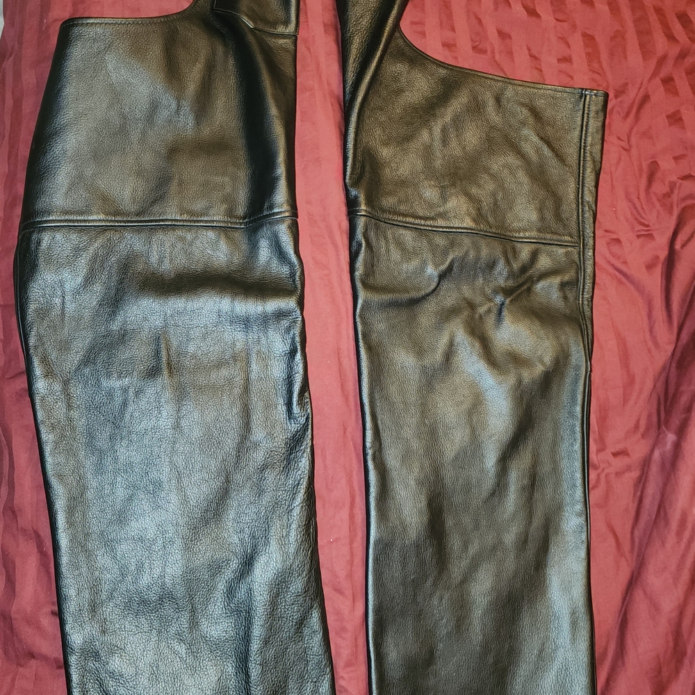 Wilsons Leather Black Boot Cut Pants